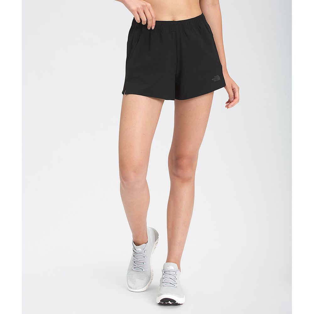 The North Face Shorts Womens Australia - The North Face Wander Black (YSP-264375)